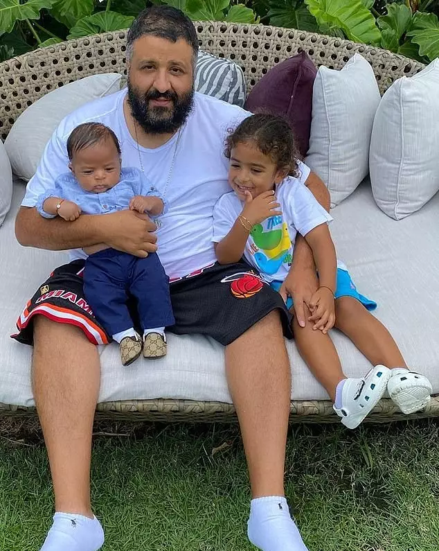 Khaled and his two kids.