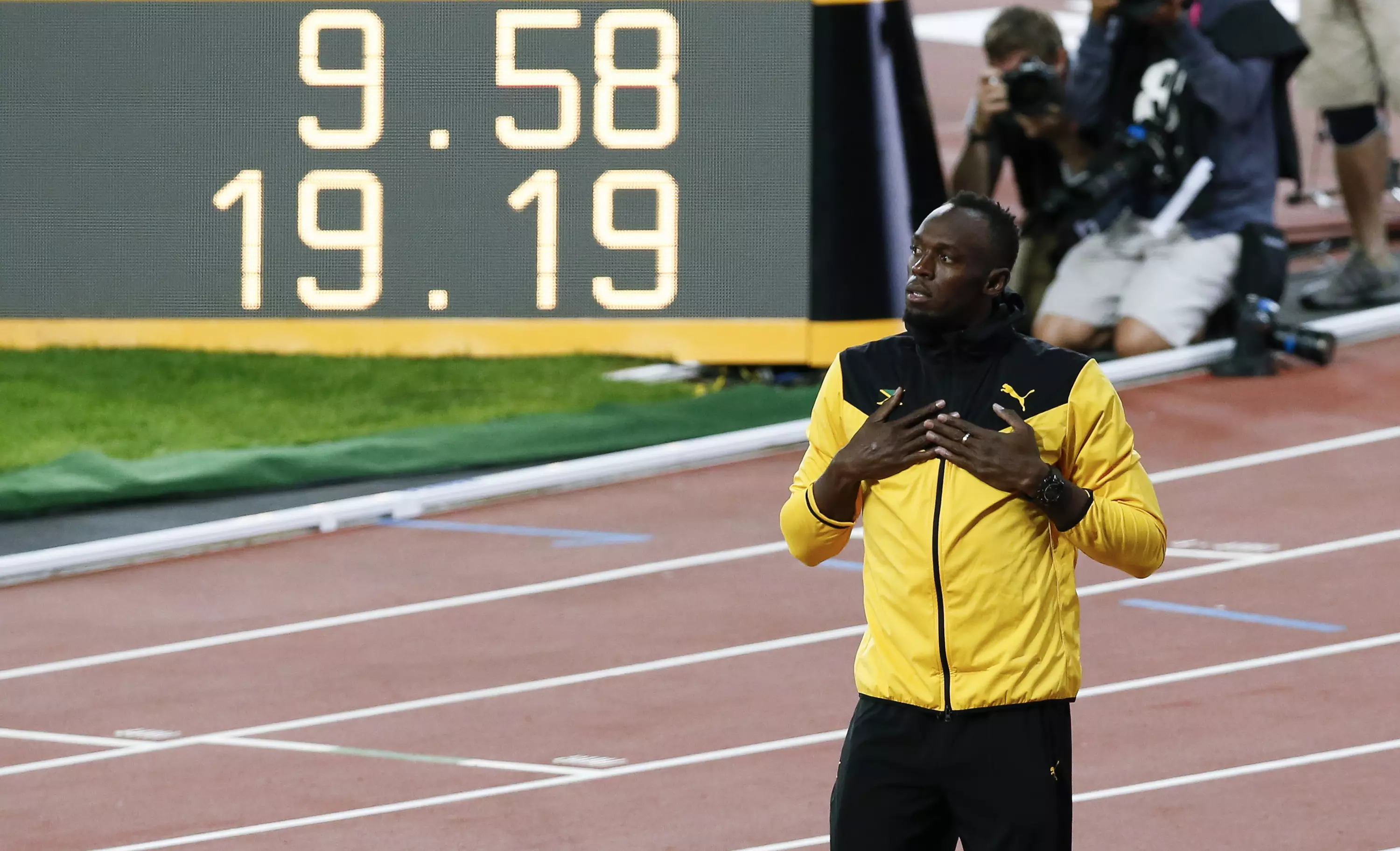 Usain Bolt set the record back in 2009.