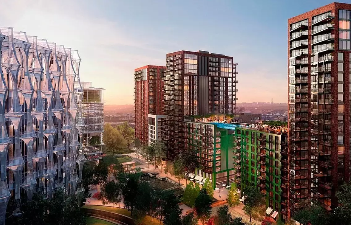 The Sky Pool will connect two luxury apartment blocks.