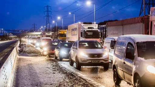 Britain Calls The Army In To Rescue Drivers During Winter Weather
