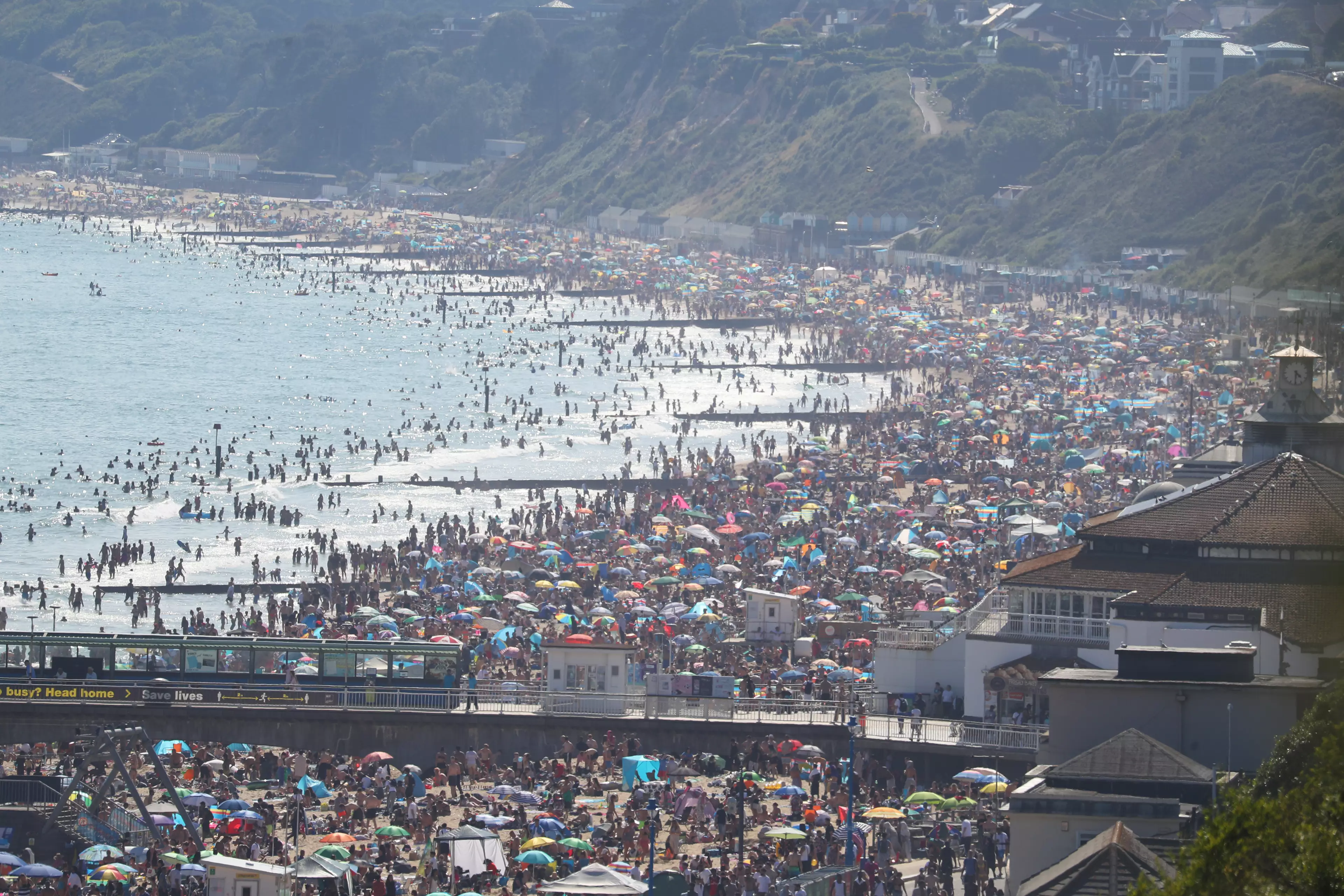 People Slammed For Crowding British Beach On Hottest Day Of The Year