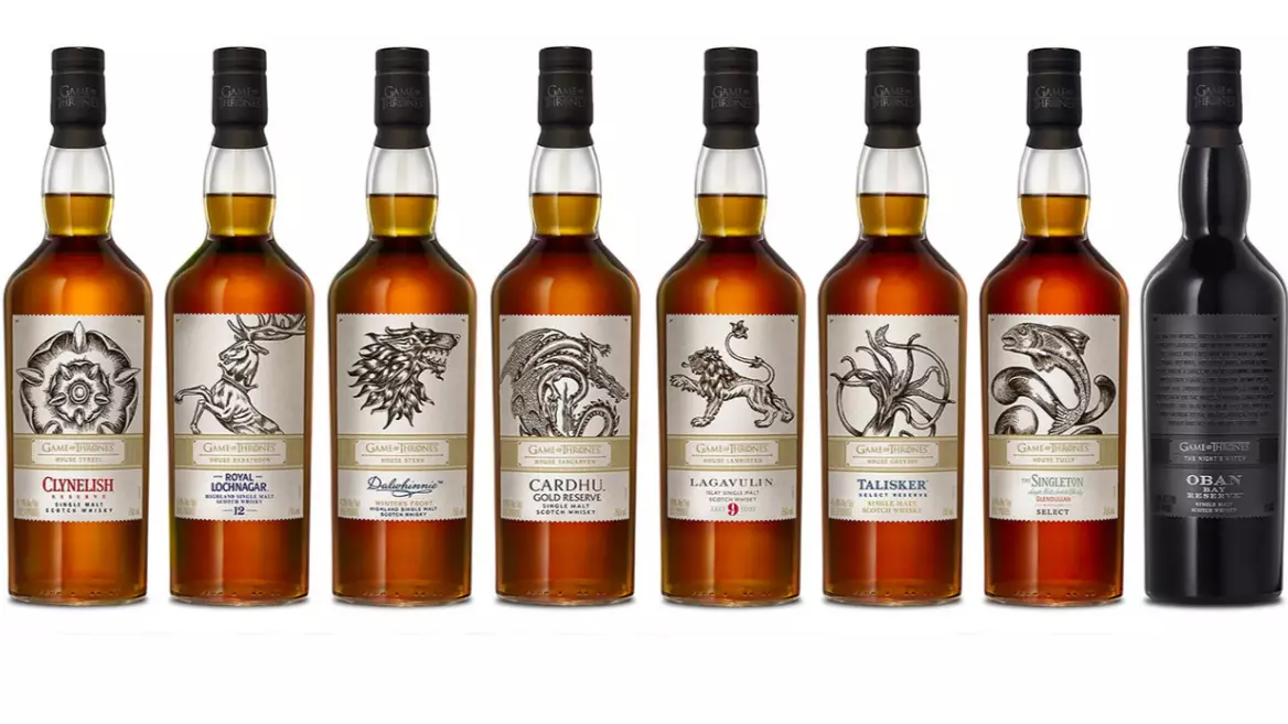 'Game of Thrones' Launches Eight Whiskies Representing Houses Of Westeros And Night's Watch