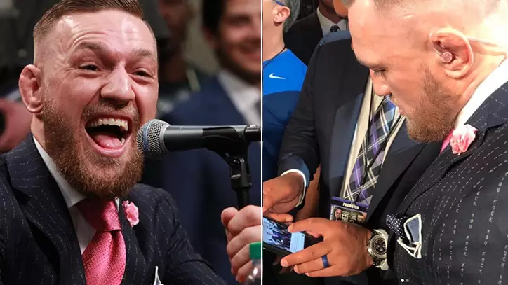 Conor McGregor's Suit Had A Secret Message To Floyd Mayweather