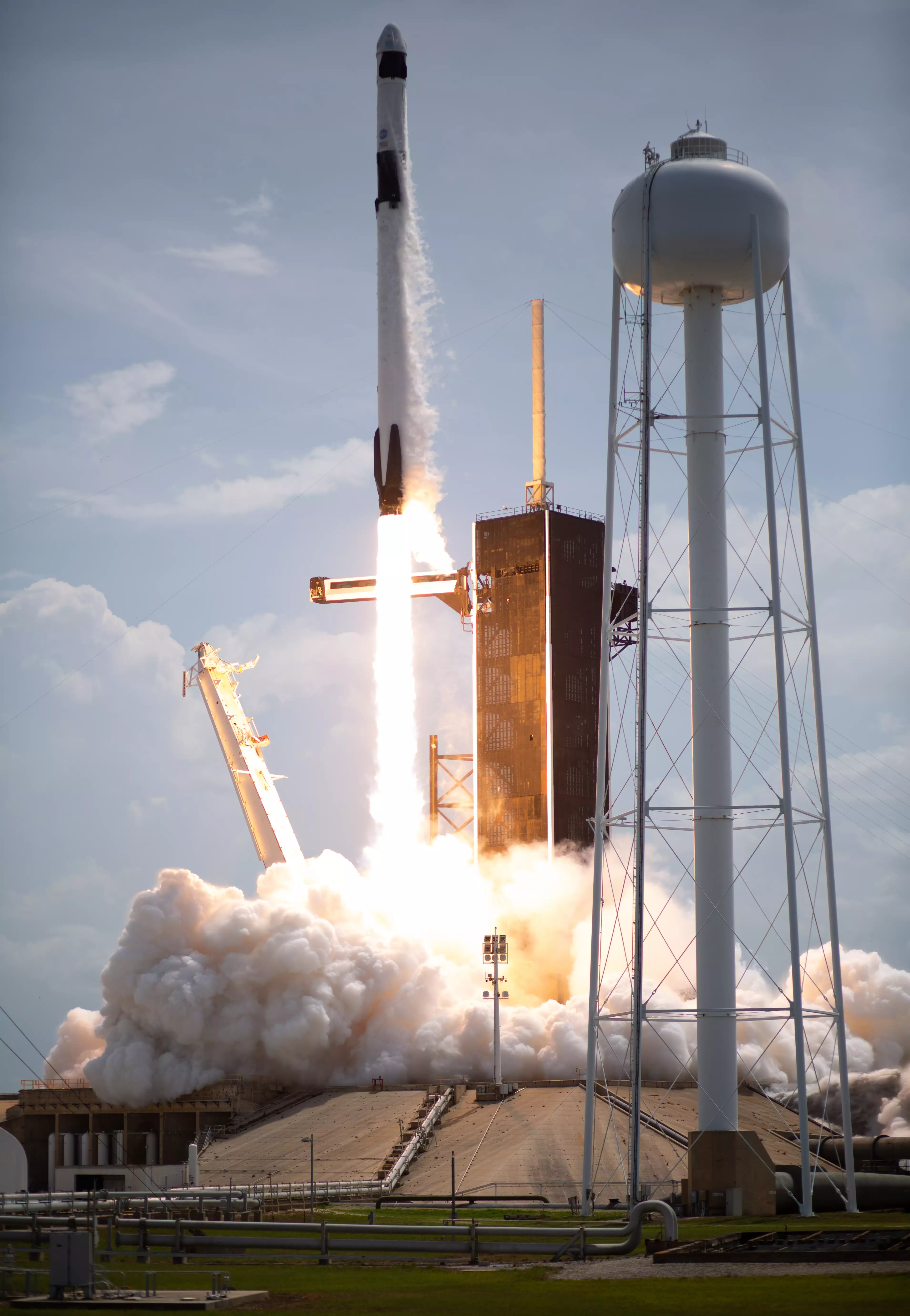 The SpaceX shuttle managed to launch on the second attempt.