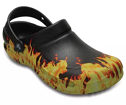 Flaming Crocs.