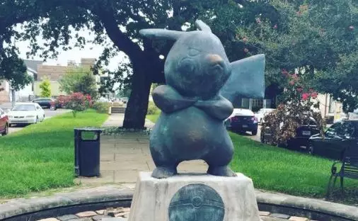 Illegal Pikachu Statue Erected In New Orleans Park Overnight
