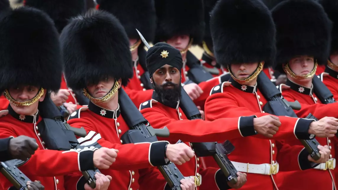 Sikh Guardsman Becomes First To March In Turban At Trooping The Colour