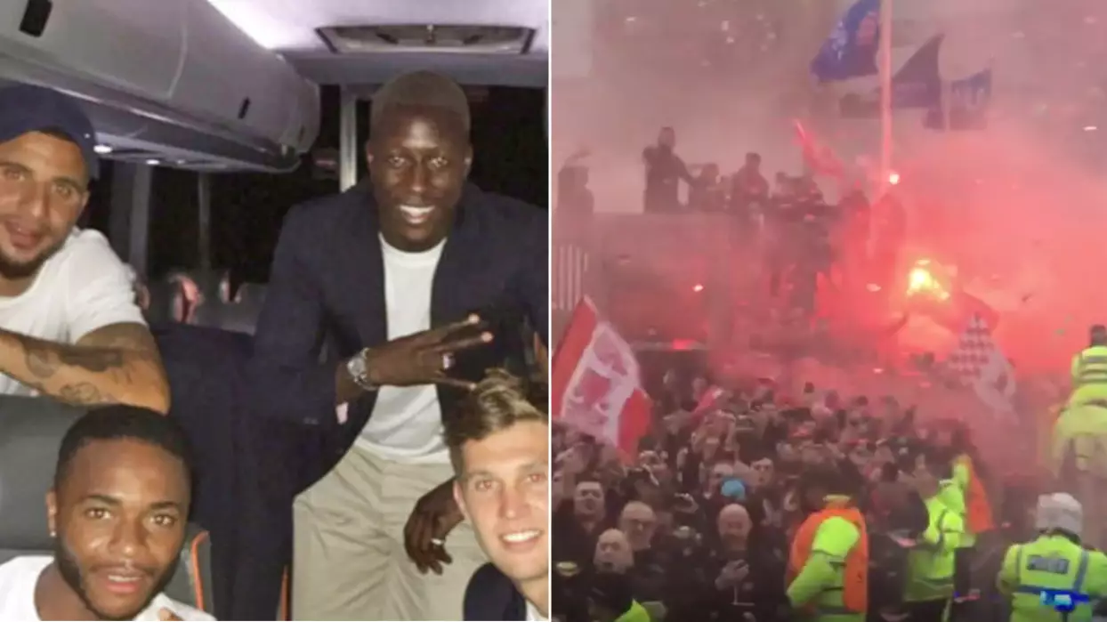 The Shocking Footage Filmed Inside Manchester City's Team Bus 
