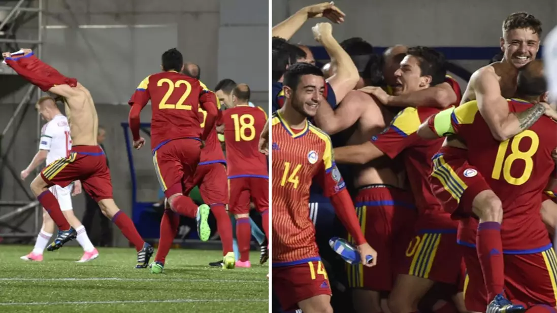 WATCH: Andorra Players Shed Tears Of Joy After First Win In 12 Years - That's 6,655,680 Minutes