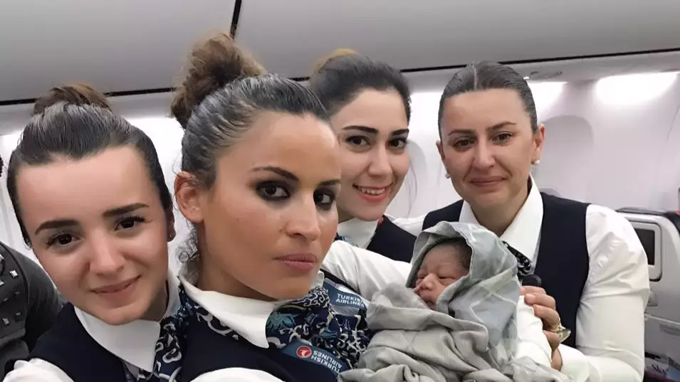 A Woman Gave Birth 42,000ft In The Air On Turkish Airlines