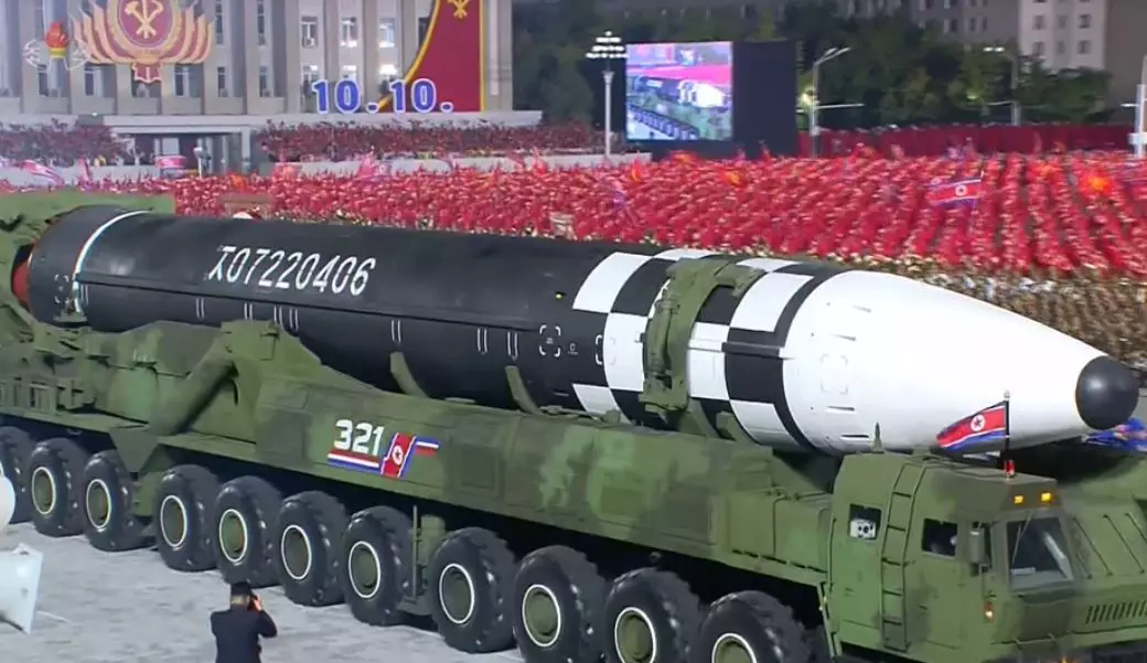 The parade also saw the unveiling of a new ICBM, which is said to be capable of reashing the US.