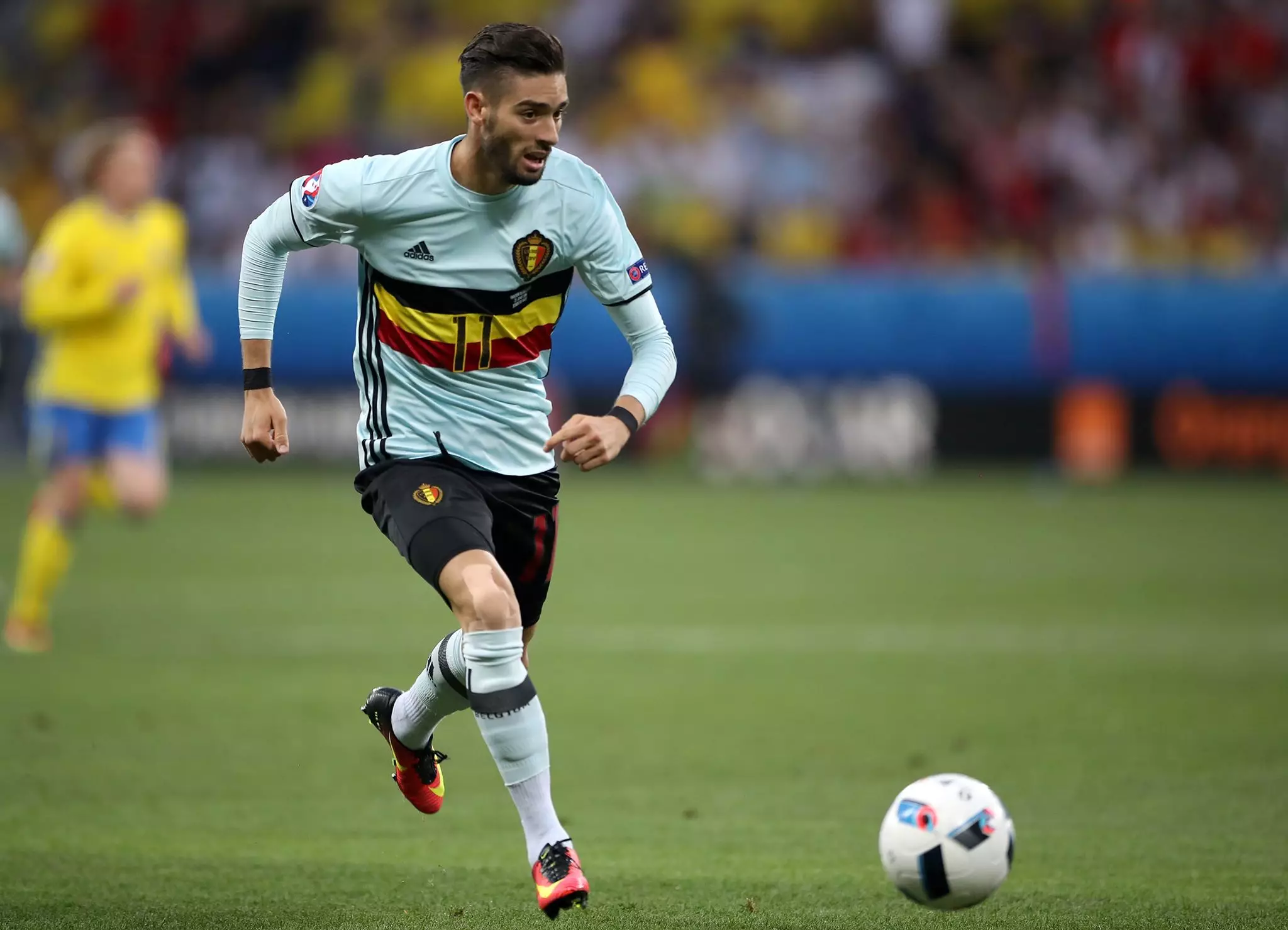 Carrasco in action for Belgium. Image: PA