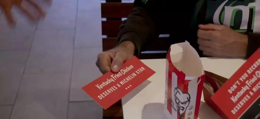 Leaflets in the KFC branch owned by Sam.