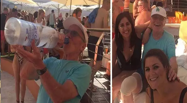 Grandad Parties Seriously Hard On His First Ever Trip To Ibiza