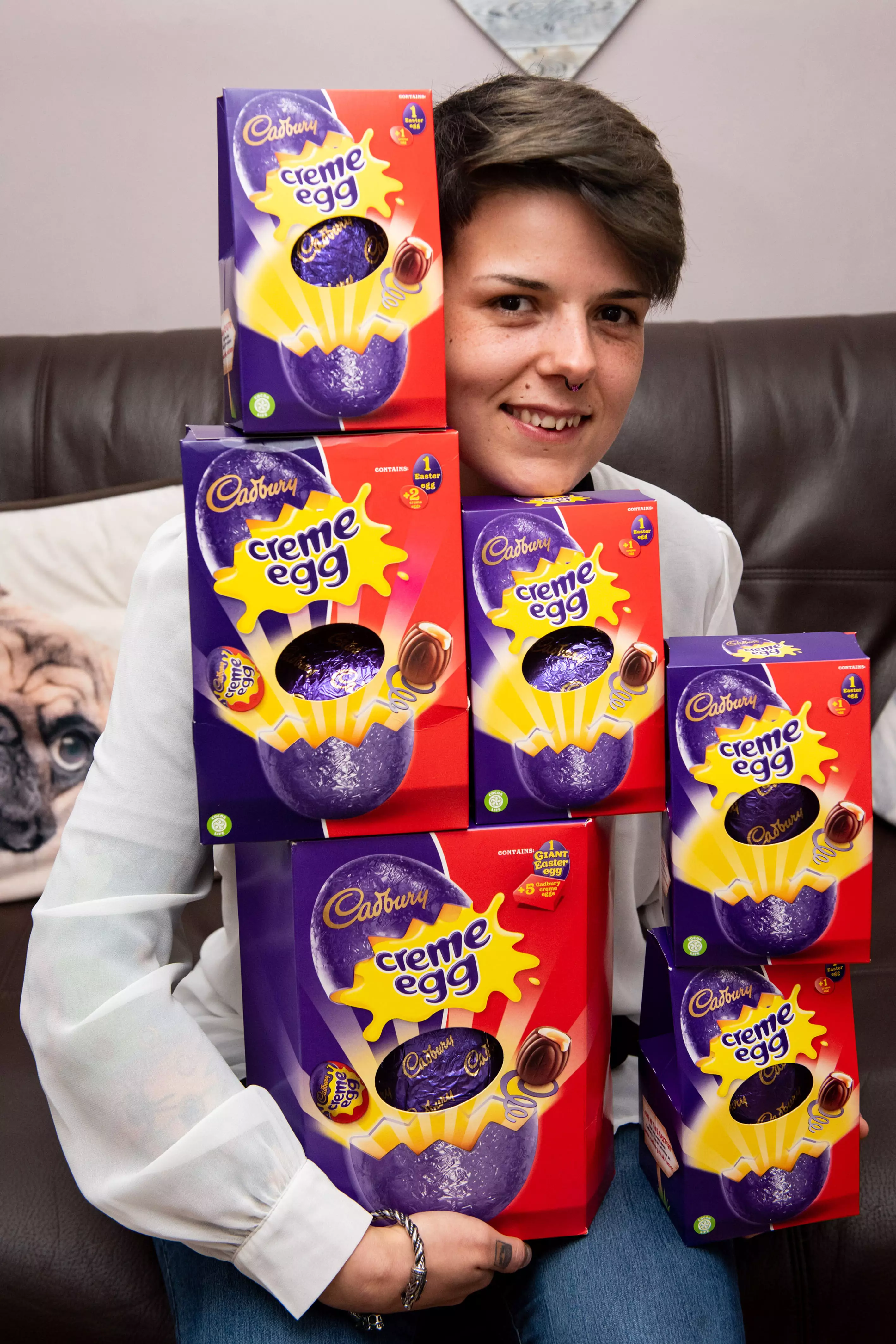 Jennifer says she's loved Creme Eggs since she was a child.
