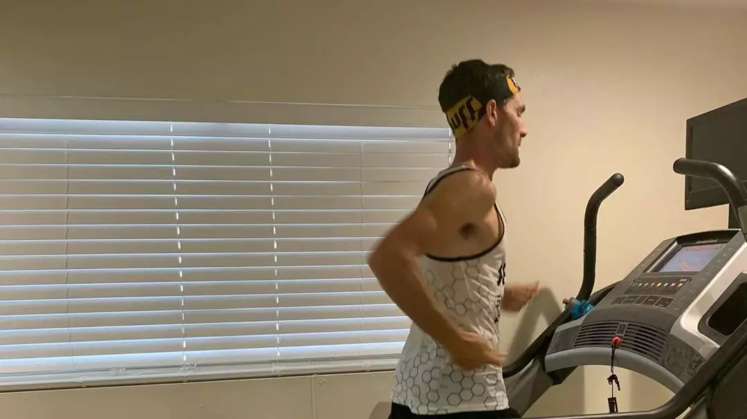 Distance Runner Smashes 100 Mile Record On The Treadmill In Lockdown