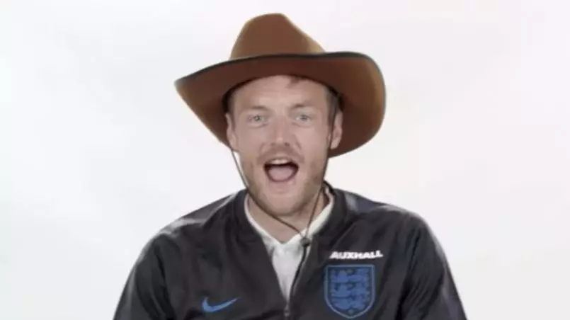 World Cup: England Striker Jamie Vardy Trying To Impersonate A Cowboy Is The Funniest Thing You’ll See Today