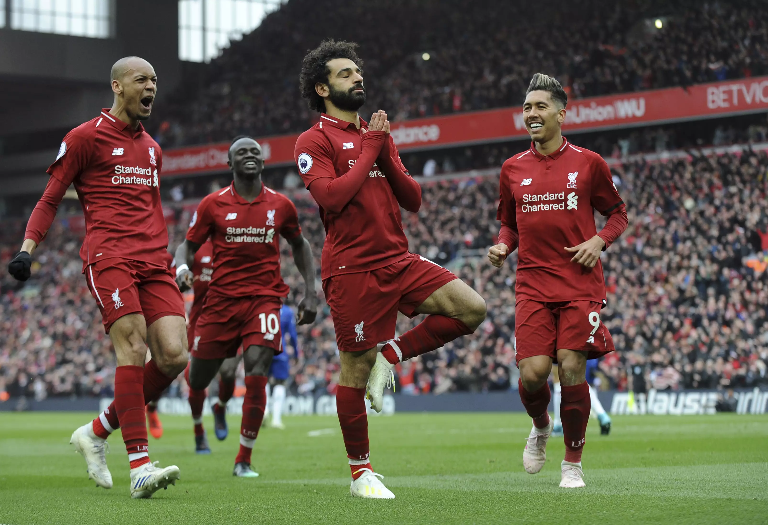 Mo Salah's goal earned Liverpool three points against Chelsea. Image: PA Images