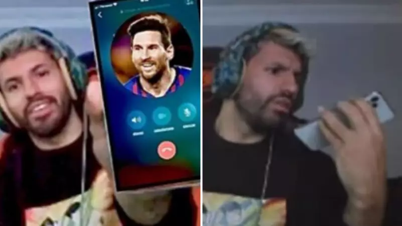 Sergio Aguero Randomly Calls Lionel Messi At 9am And The Pair Have A 10 Minute Chat
