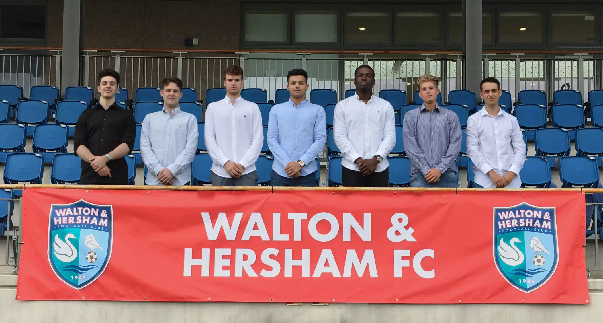 The youngest owners in football. Image: Walton & Hersham FC.