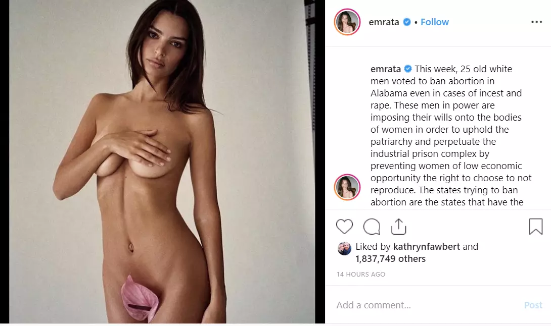 Em Rata has posted this powerful protest on Instagram.