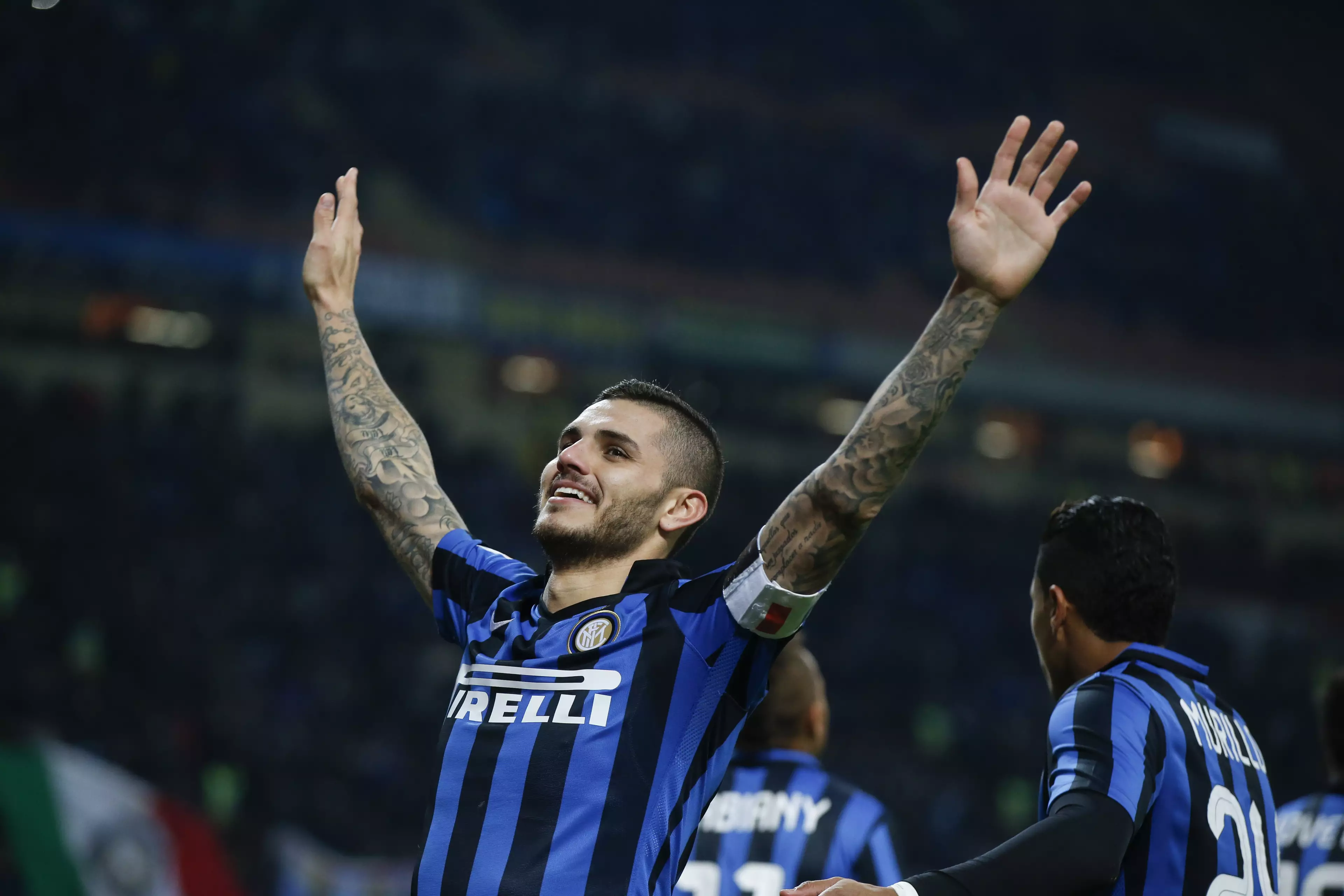 Mauro Icardi in happier times at Inter. Image: PA Images