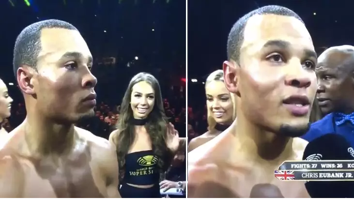 You Might Have Missed What Chris Eubank Sr Did To A Ring Girl During Interview 