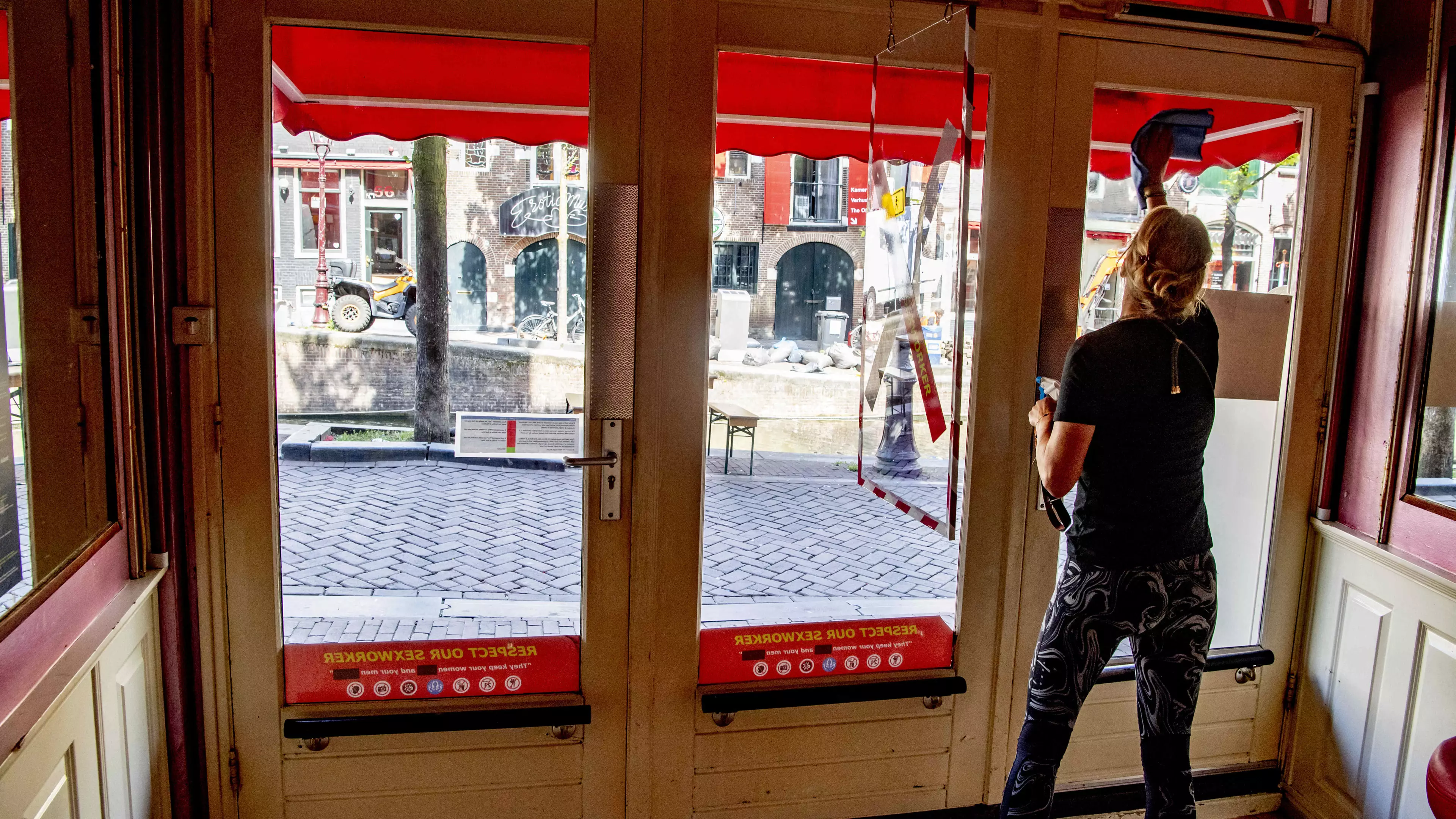 Amsterdam's Red Light District Reopens Following Lockdown
