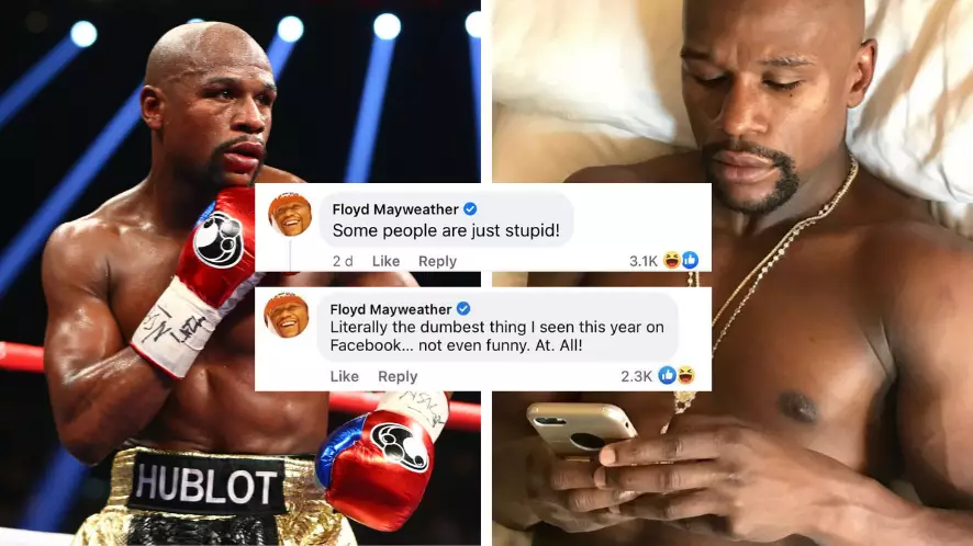 Floyd Mayweather Has Gone On A Facebook Commenting Spree And People Are Very Confused