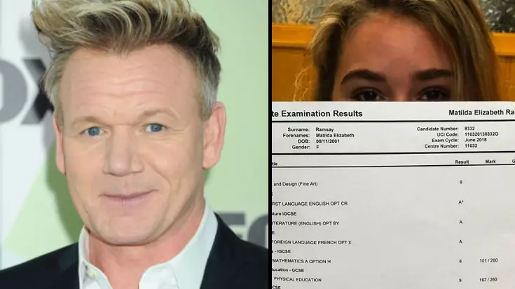 Gordon Ramsay Gives Daughter 'D' In Cooking As She Collects GCSE Results