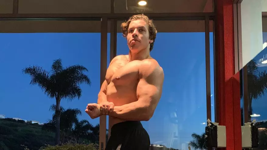 Arnold Schwarzenegger's Son Joseph Baena Emulates His Dad's Classic Pose