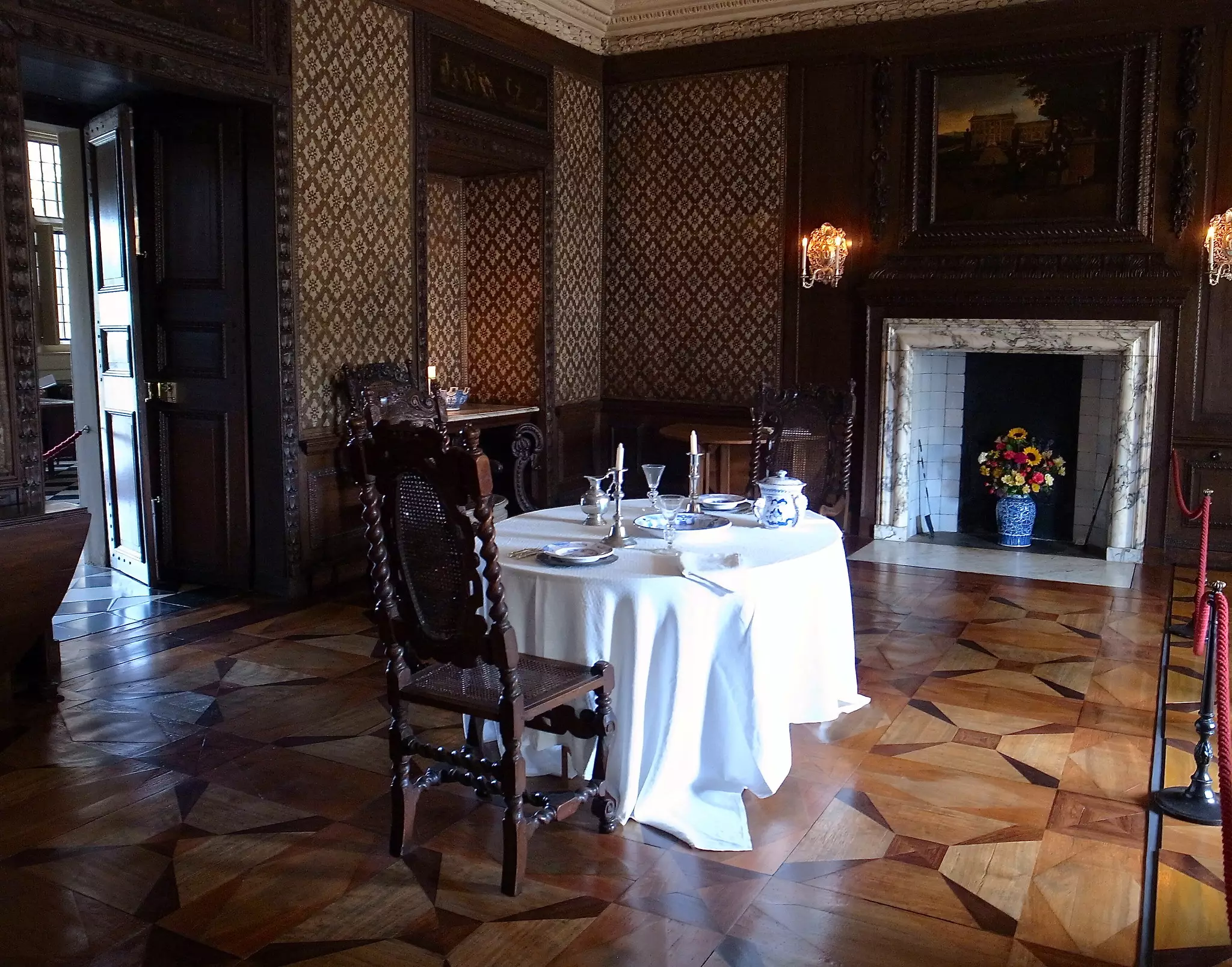 A dining room at Ham House.
