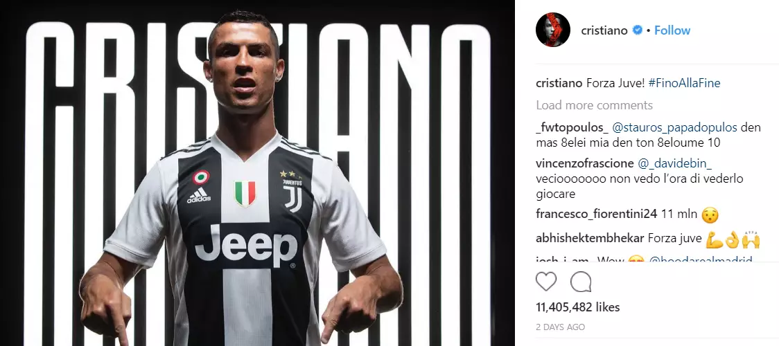 Image: Cristiano Ronaldo/Instagram