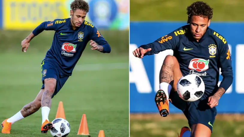 Neymar Returns To Brazil Training Ahead Of The World Cup 