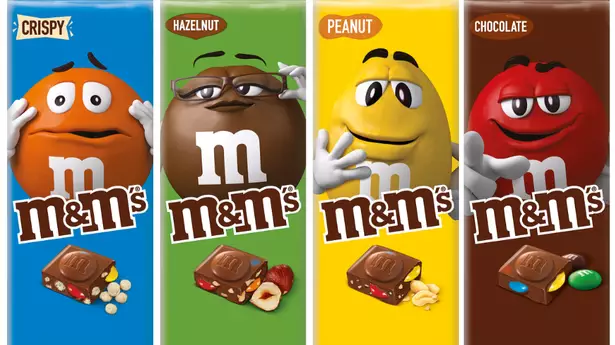 M&Ms Launch Its First Ever Chocolate Bars 