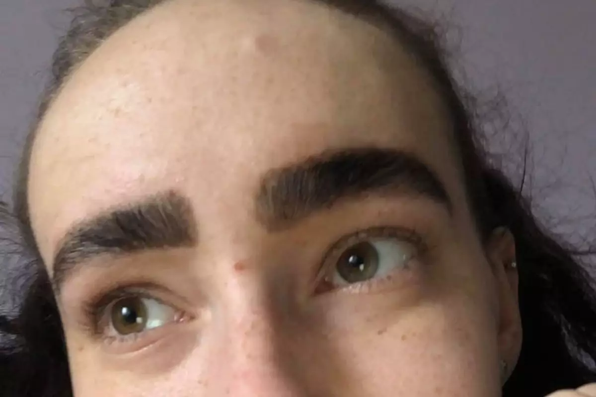 The 21-year-old hated her new brows (