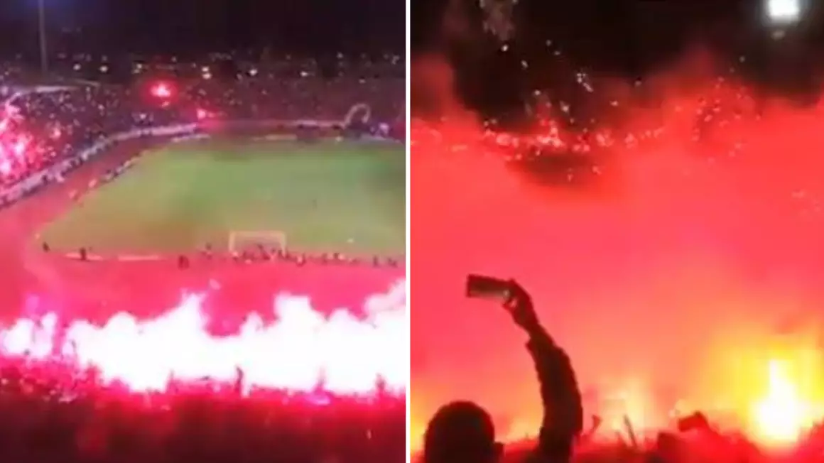 Incredible Scenes As Algerian Side USM Annaba Gain Promotion 
