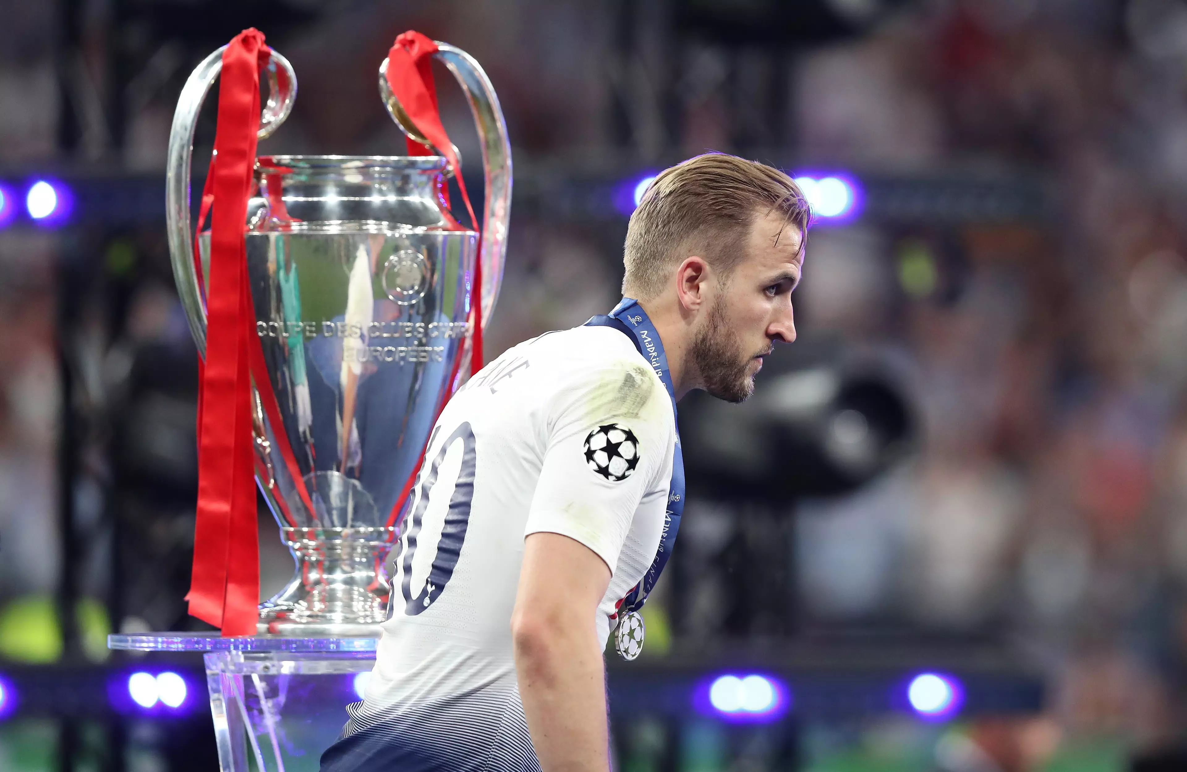 The closest Kane has come to winning a trophy so far was the 2019 Champions League final loss. Image: PA Images