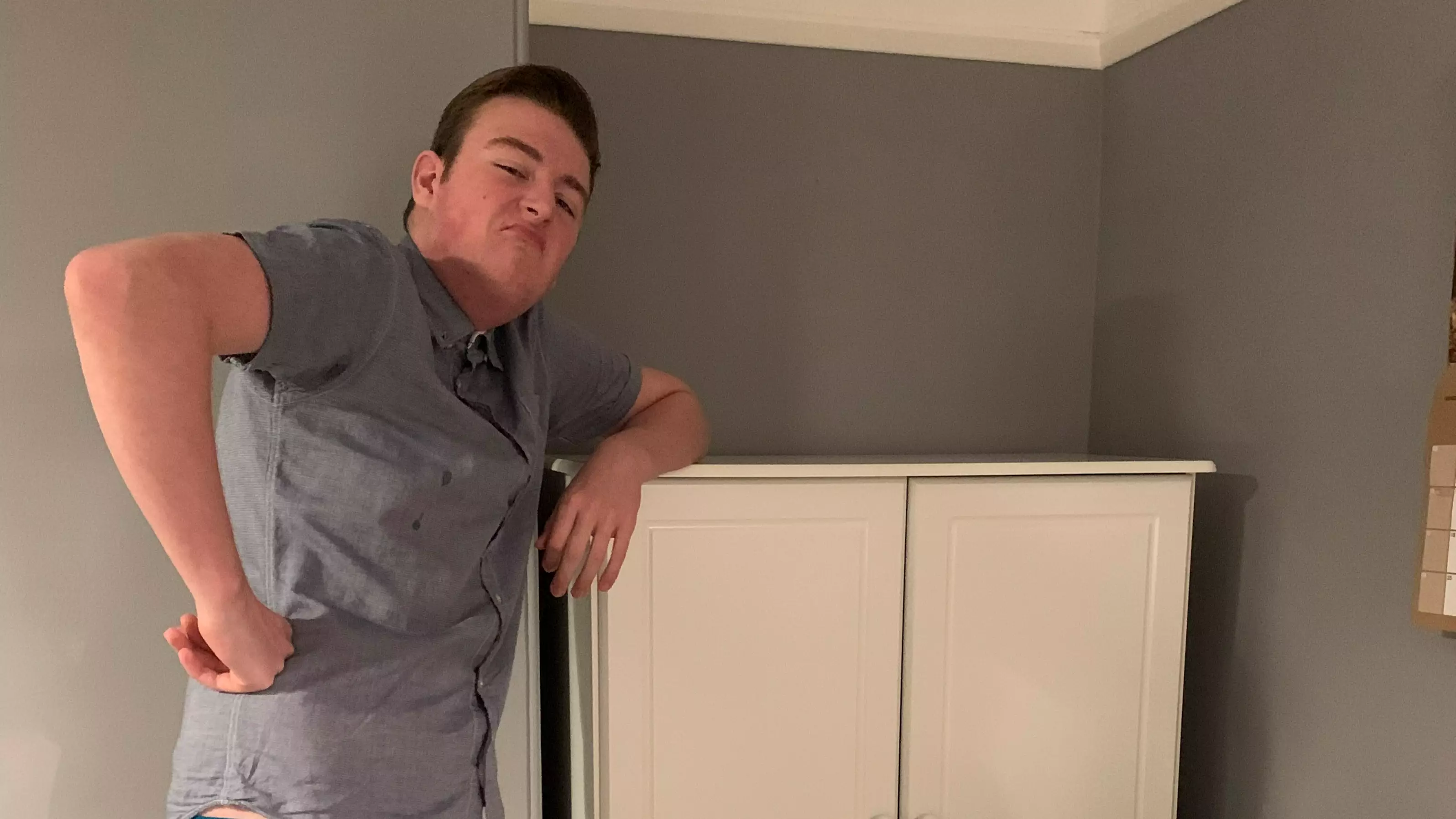 Mum In Hysterics Over Size Of New Wardrobe She Bought For 6ft 2in Son
