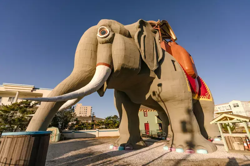 Lucy the elephant stands at 65-feet tall (