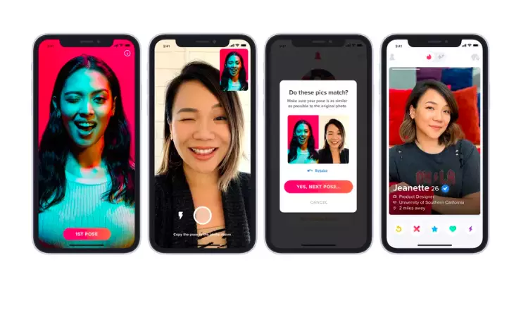 Tinder will verify your identity with a real time selfie (