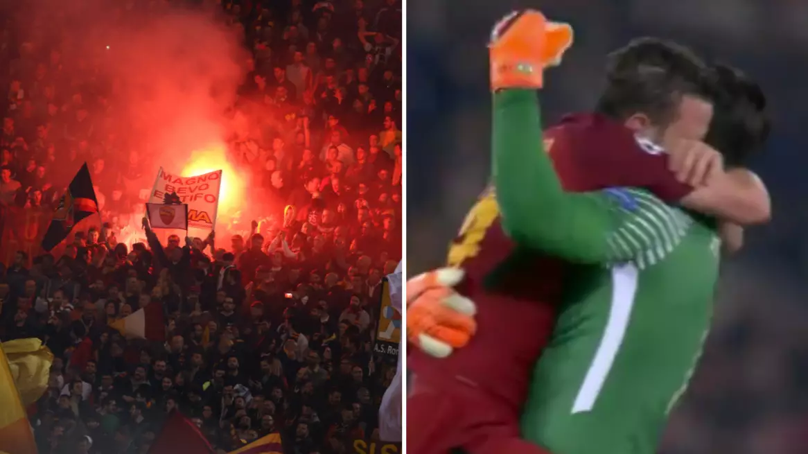 The Scenes At Full Time In Roma Were Incredible