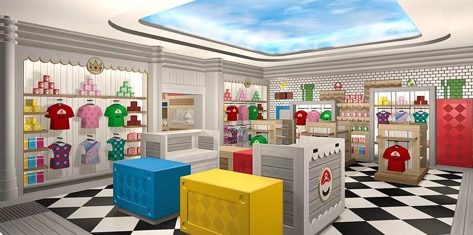 The gift shop will be brimming with Mario goodies (