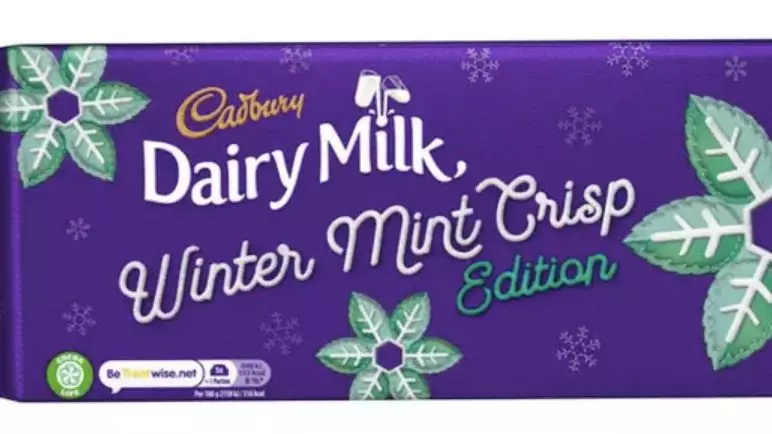 Cadbury Is Launching A Dairy Milk Winter Mint Bar For Christmas