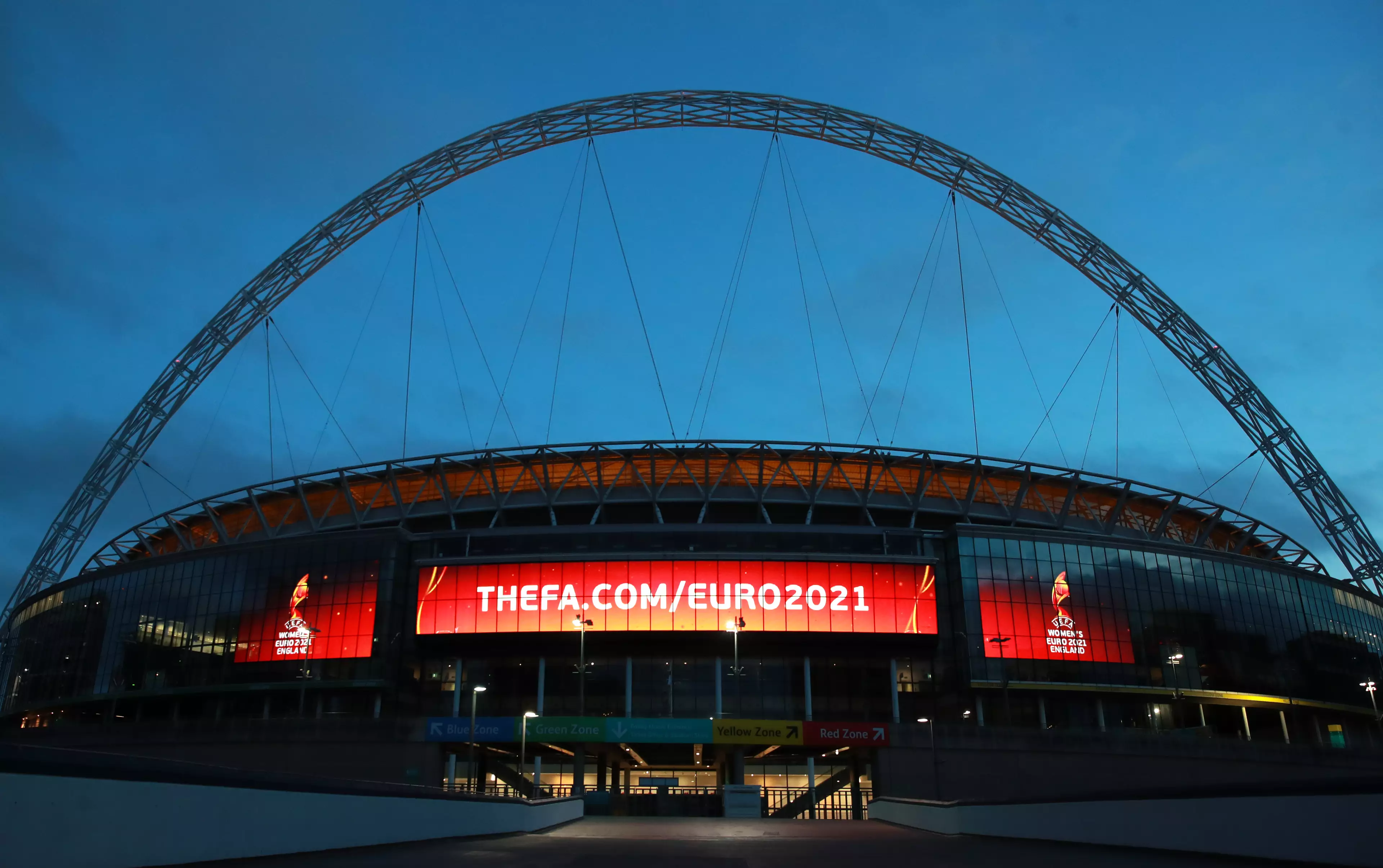 Wembley will host some matches at the Euros but will fans be back? Image: PA Images