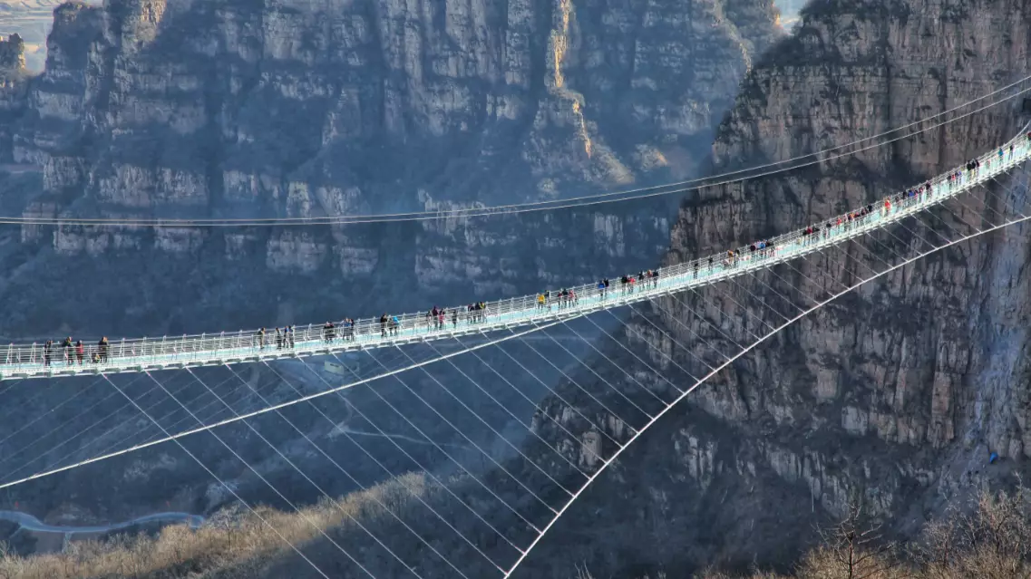 ​The World's Longest Glass Bridge Opens In China – And It's 755 Ft High