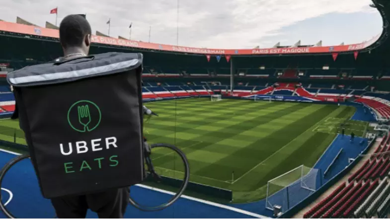 The Match Ball Will Be Delivered By Uber Eats Driver Prior To Ligue One Games