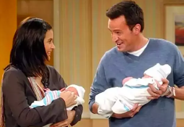 Monica and Chandler's babies only made a brief appearance (