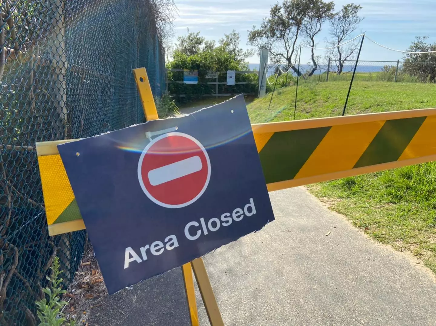 Randwick City Council Beaches closed sign