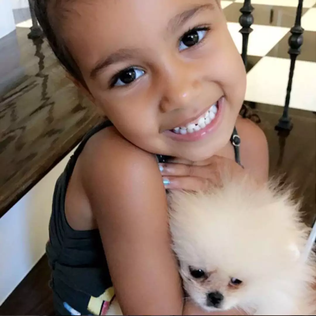 North West is clearly a dog lover (